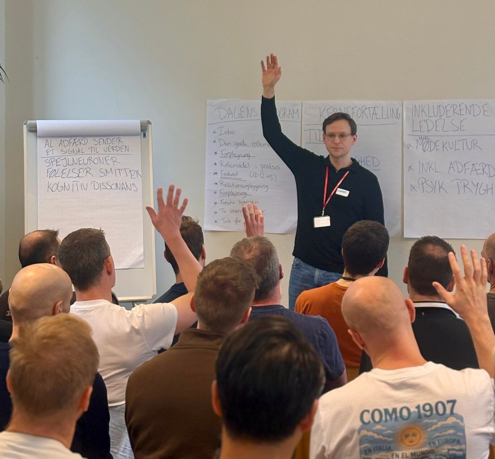 Alexander faciliterer lederworkshop hos Københavns Politi