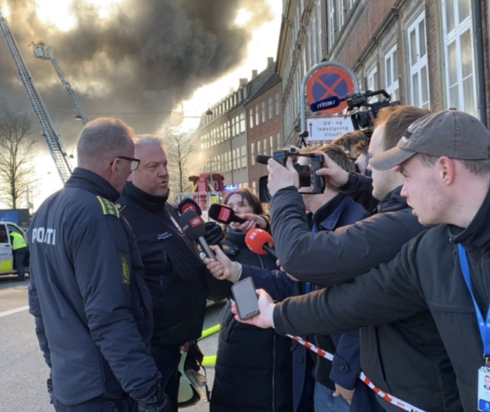 Alexander som presserådgiver under Børsen-branden